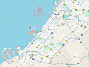 Map of Dubai