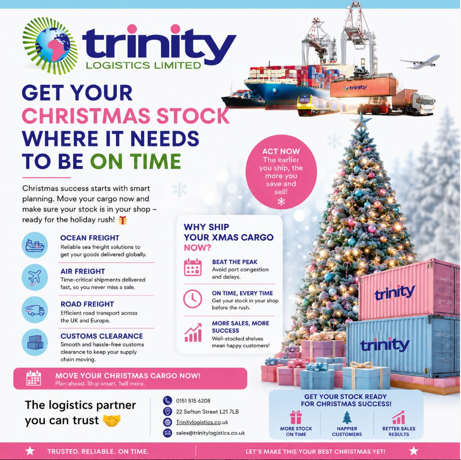 Start planning Christmas Logistics now.